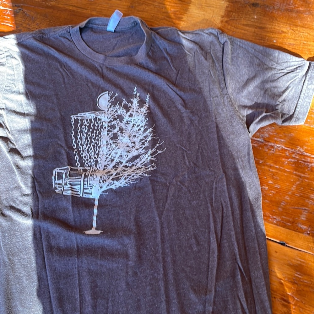 🌳 Disc Golf/Tree Brown Tee L